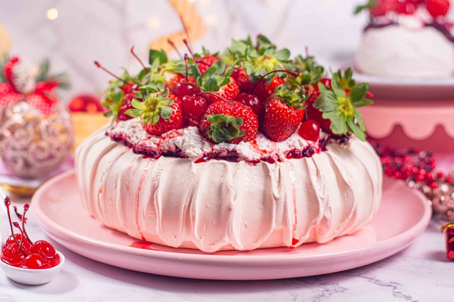Loại bánh Giáng sinh phổ biến - bánh Pavlova 