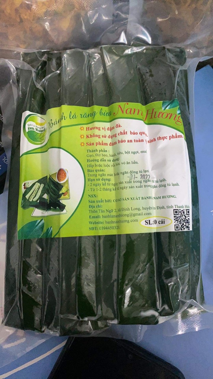 Bánh lá răng bừa Nam Hương Thanh Hóa