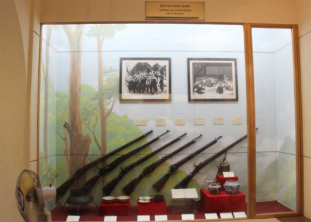 Khu trưng bày các hiện vật bên trong Viện Bảo tàng