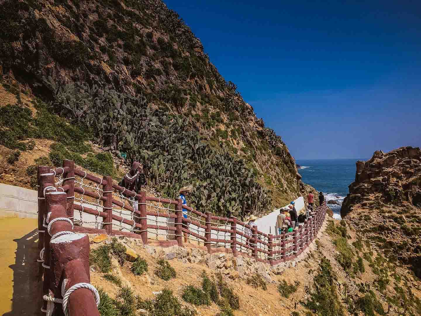 Binh Dinh Vietnam Stroll along the road around Eo Gio