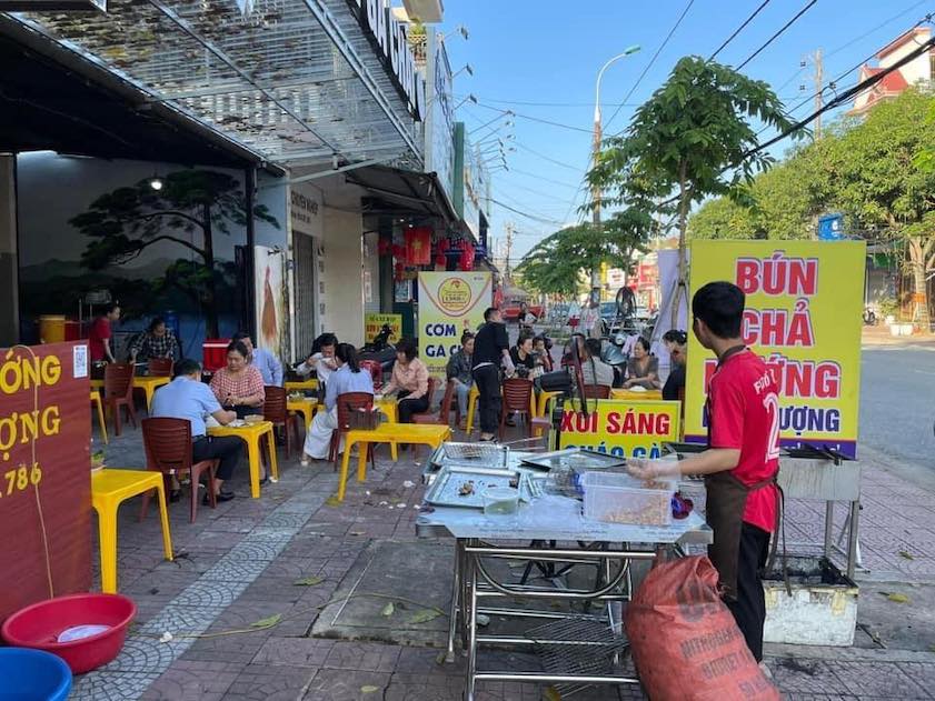 bún chả nướng Hà Tĩnh Bún chả nướng Thành Sen