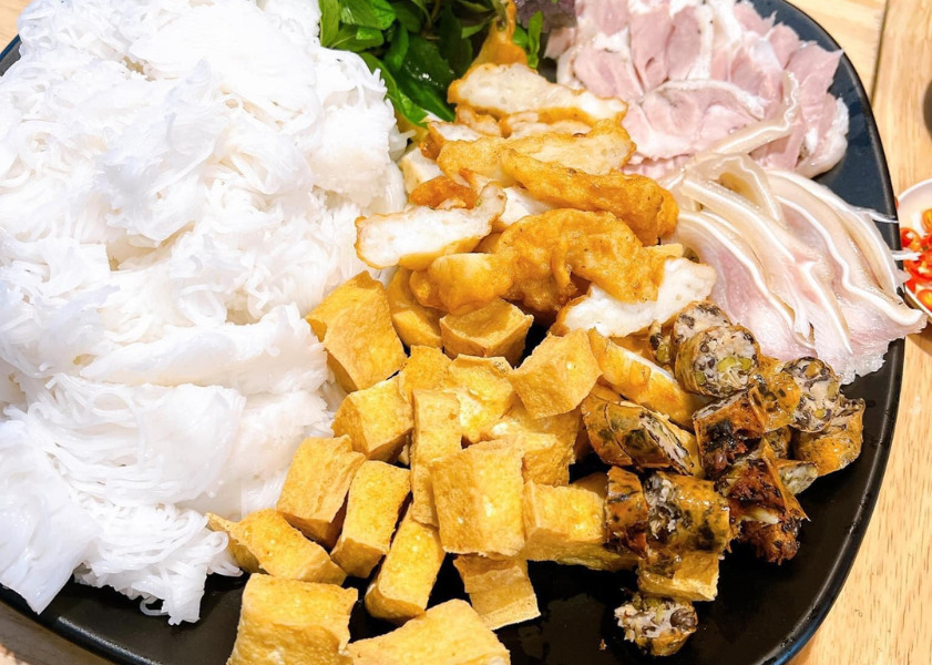 bún đậu mắm tôm Hải Phòng Phần bún đậu mắm tôm Đình Đông Hải Phòng thơm ngon