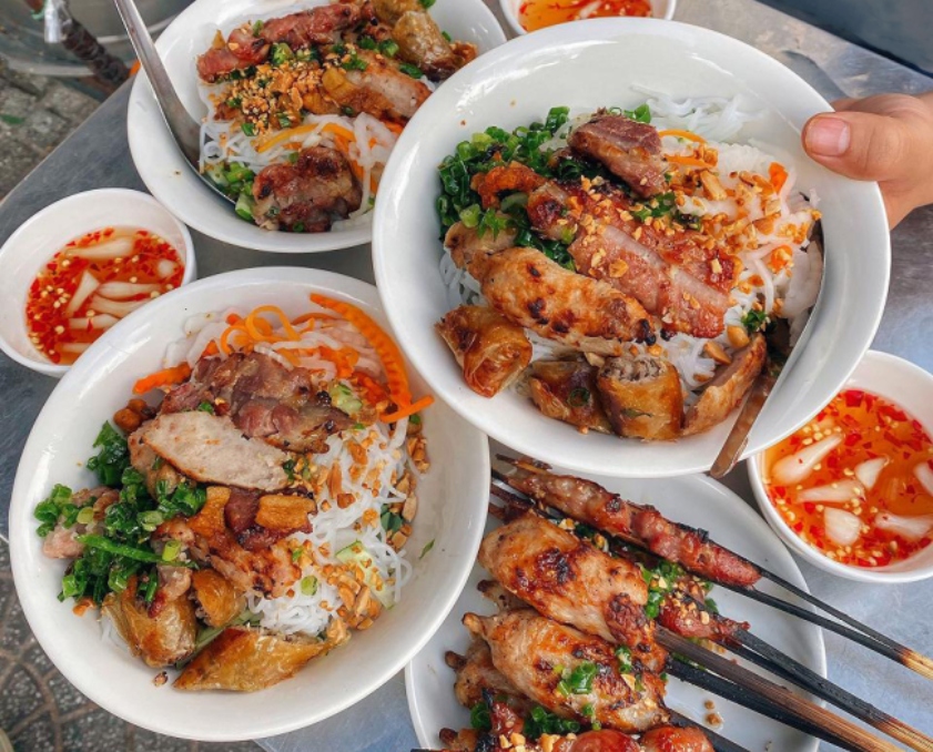 bún thịt nướng Hà Nội Cách pha nước chấm bún thịt nướng Hà Nội thơm ngon