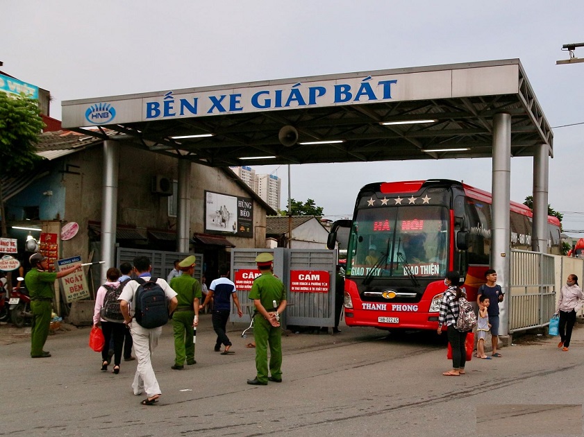 Bus station in Hanoi