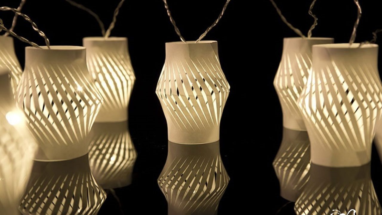 Đèn Trung thu tự làm bằng giấy đơn giản