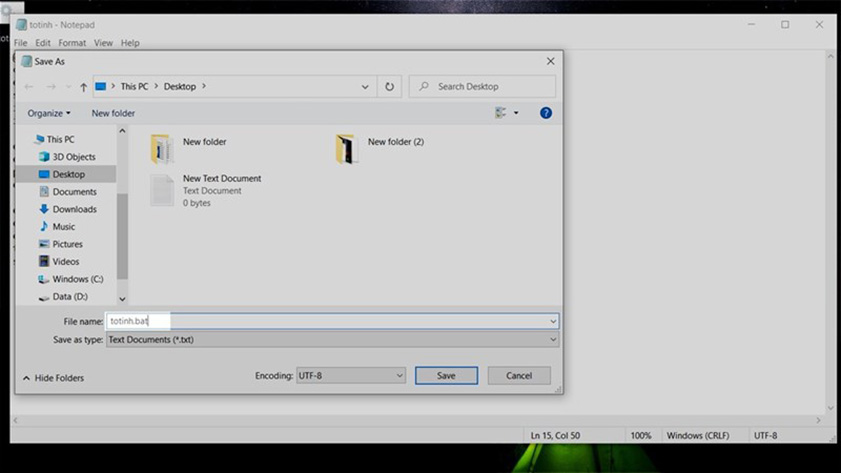 Lưu và đặt tên cho file 