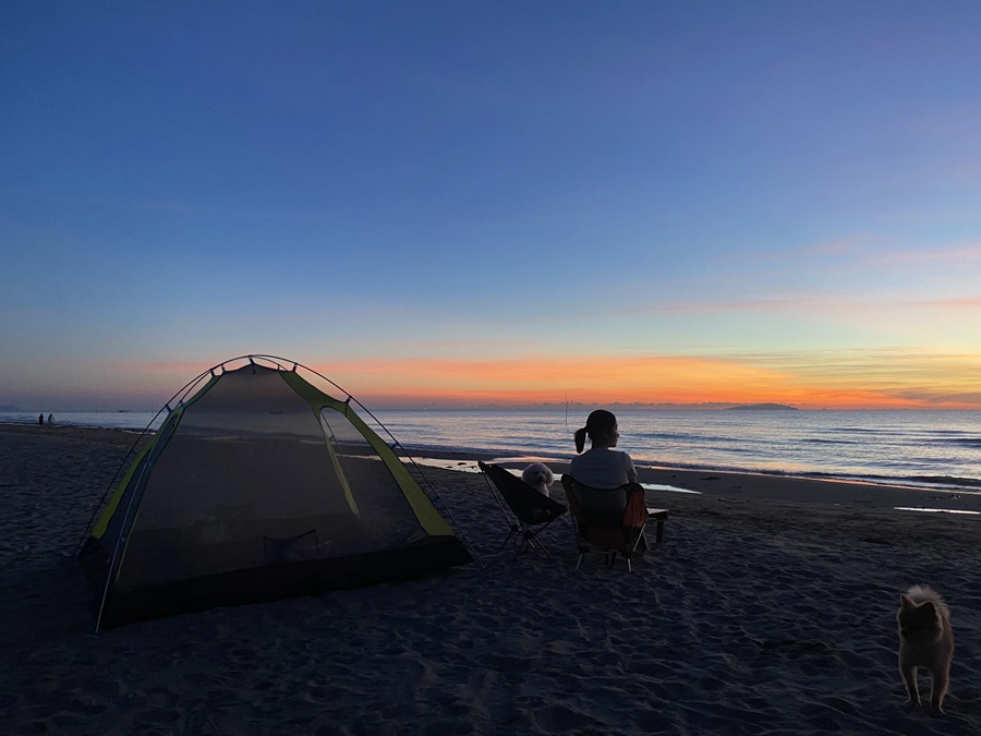 Cắm trại biển Xuân Hải