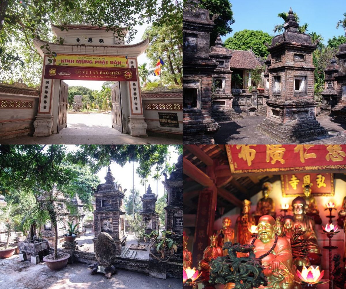 chùa ở Hồ Tây Chùa Hoằng Ân sở hữu vị trí đắc địa, hướng ra Hồ Tây