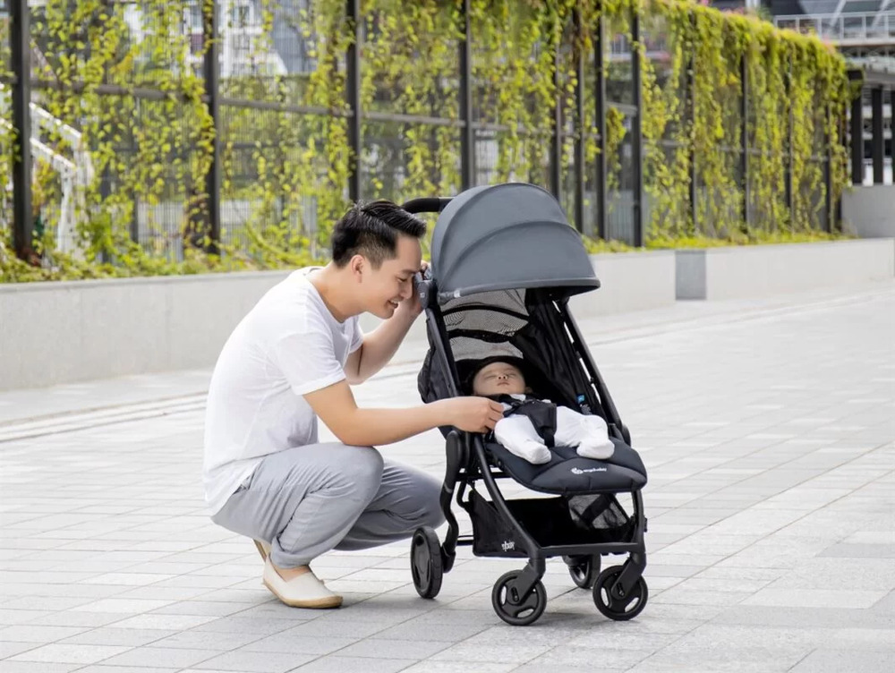 Du khách có thể đặt con trong xe đẩy và đưa bé đi khắp nơi 