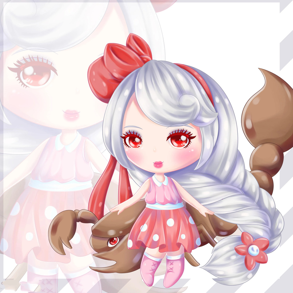 cung Bọ Cạp nữ Hình ảnh cung Bọ Cạp chibi nữ