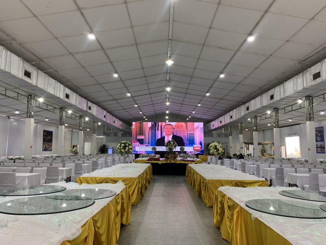 Một phòng tiệc tại Cung Văn hóa Hữu Nghị Việt Xô