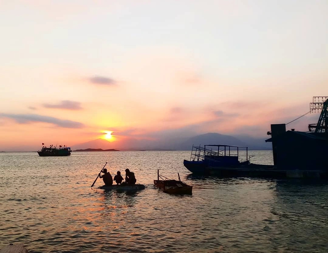 đảo Cái Chiên Chiêm ngưỡng khung cảnh hoàng hôn lãng mạn trong lịch trình đi đảo Cái Chiên