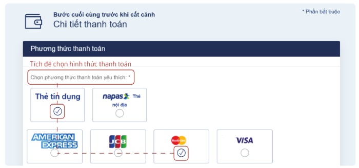 Hướng dẫn đặt vé máy bay Bamboo Airways trực tuyến với các hình thức thanh toán phù hợp