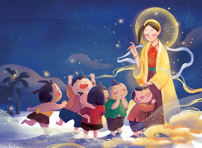 Sự tích đêm Trung thu cùng chú Cuội và chị Hằng