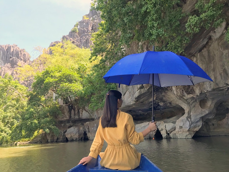 Danh thắng Kim Sơn Đi thuyền vòng quanh suối Ấu