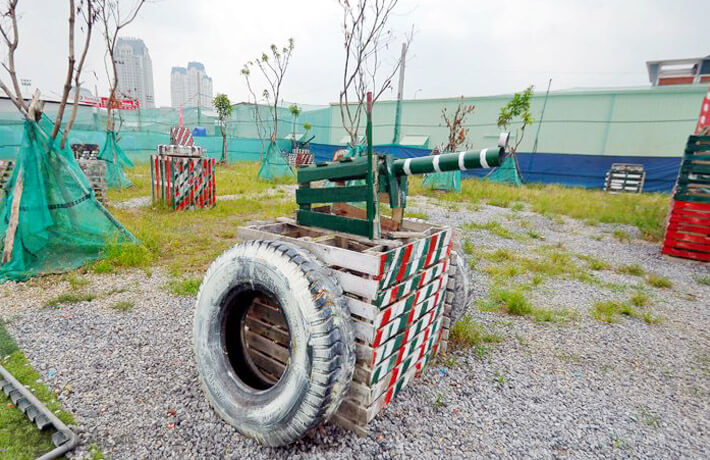 địa điểm bắn súng ở Hà Nội Khu bắn súng sơn Mỹ Đình với nhiều mô hình cực thú vị