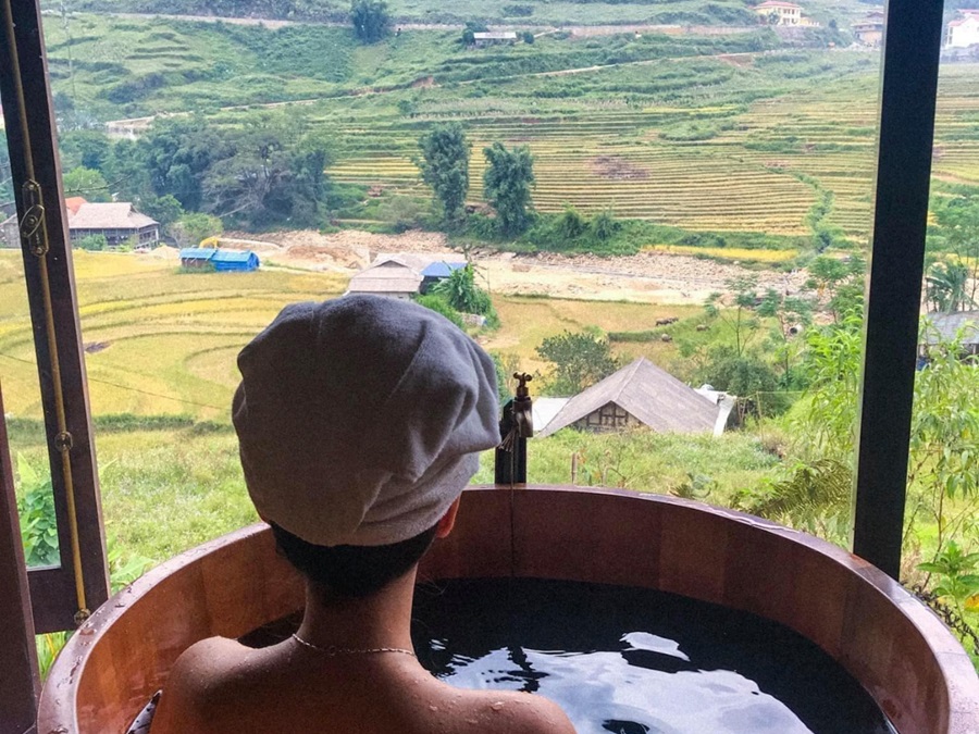 Tắm lá Dao đỏ Sa Pa Dịch vụ tắm lá Dao đỏ Sa Pa