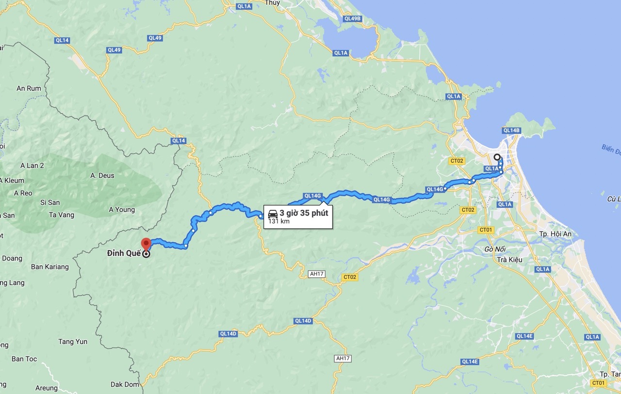 Bản đồ đỉnh Quế Tây Giang