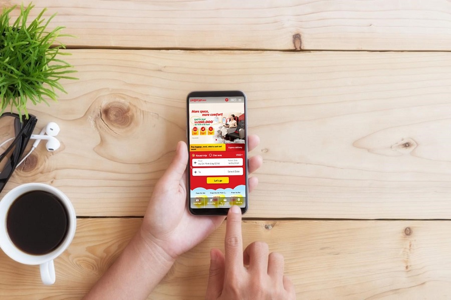 Bạn có thể thay đổi tên trên vé máy bay Vietjet qua website/ứng dụng