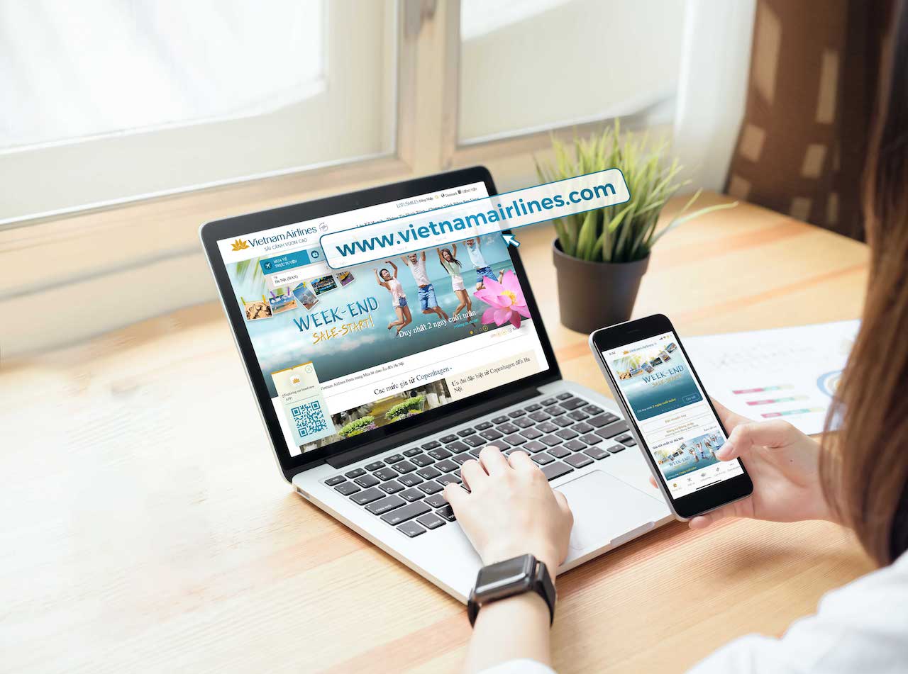 đổi vé máy bay Vietnam Airlines Đổi vé máy bay thông qua trang web, ứng dụng chính thức của hãng giúp hành khách có sự thuận tiện nhất trong quá trình đổi vé