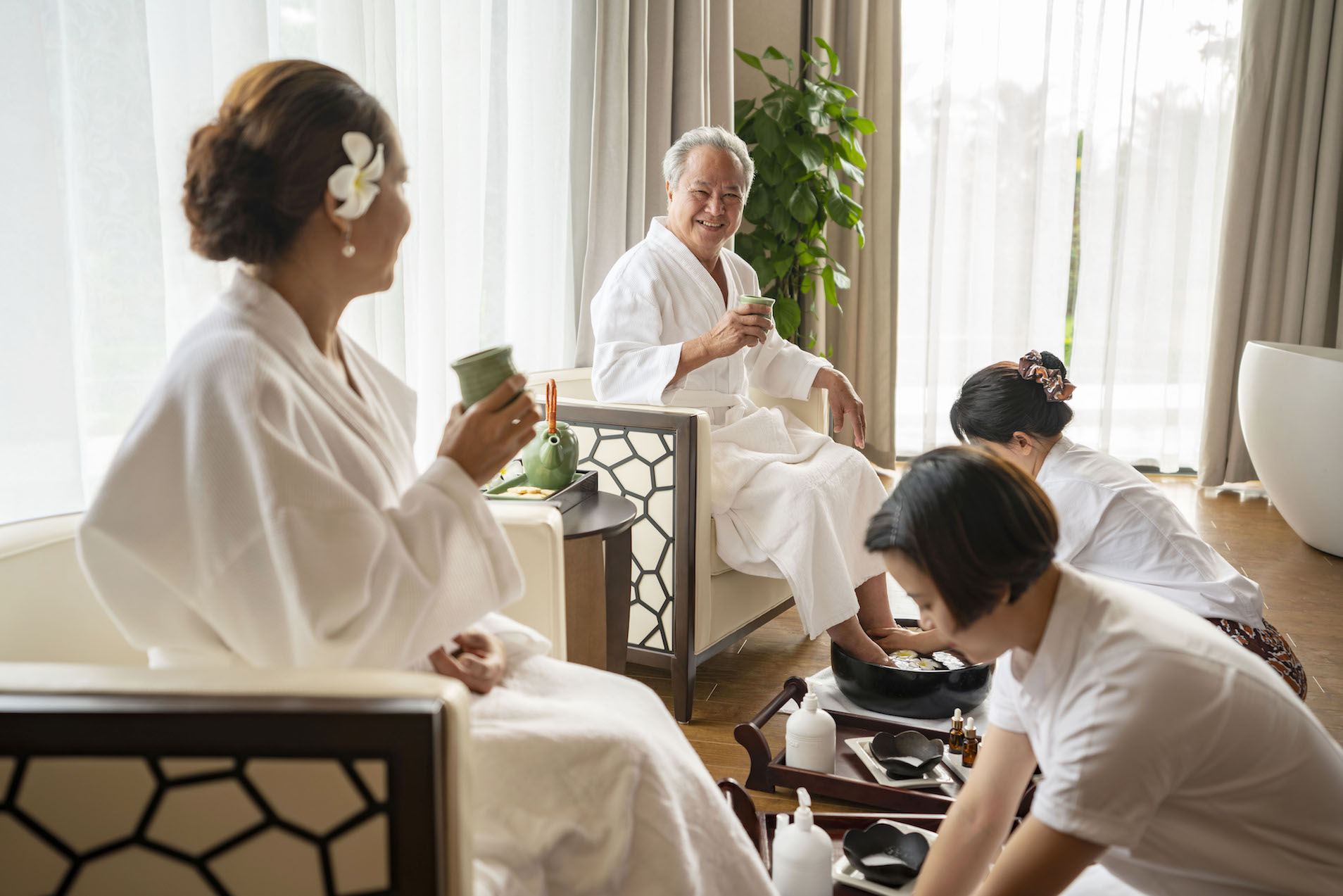 Du lịch người cao tuổi Spa cũng là một trải nghiệm nên thử trong chuyến du lịch người cao tuổi tại Phú Quốc