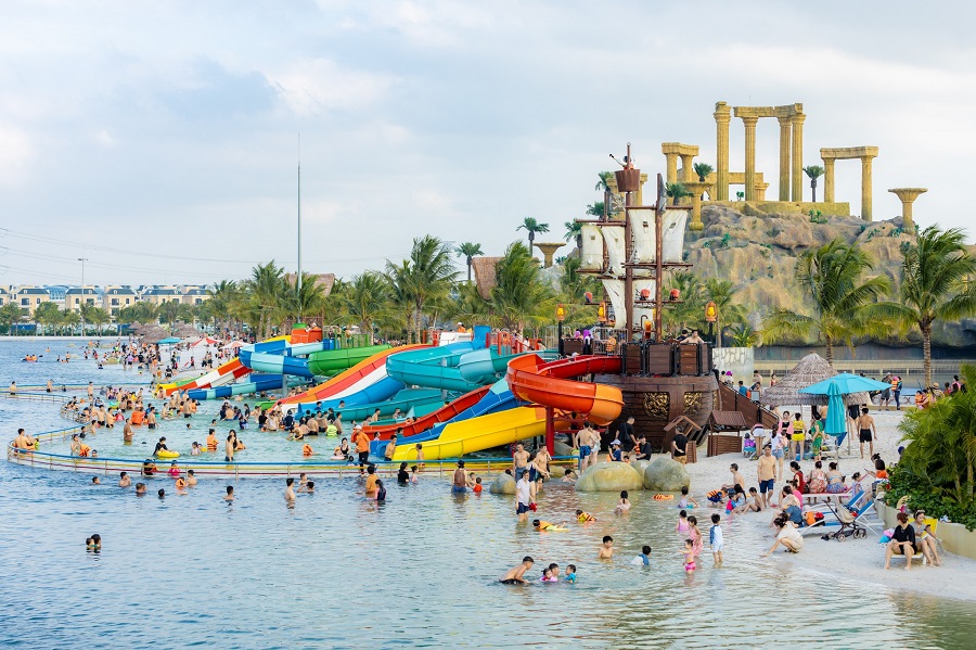 Biển nhân tạo Vinhomes Ocean Park 2 Đường trượt nước VinWonders Wave Park