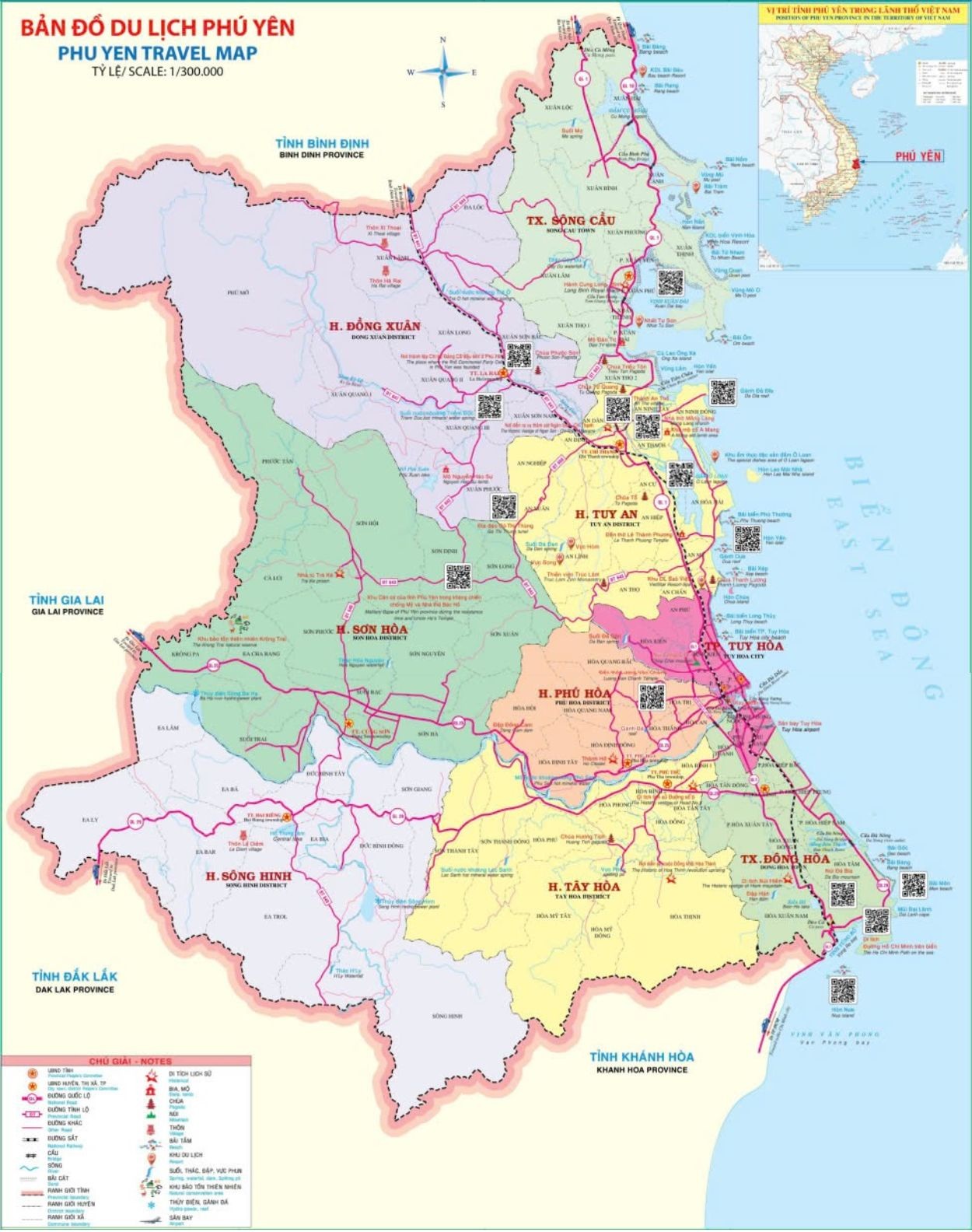 Phu Yen Vietnam Map
