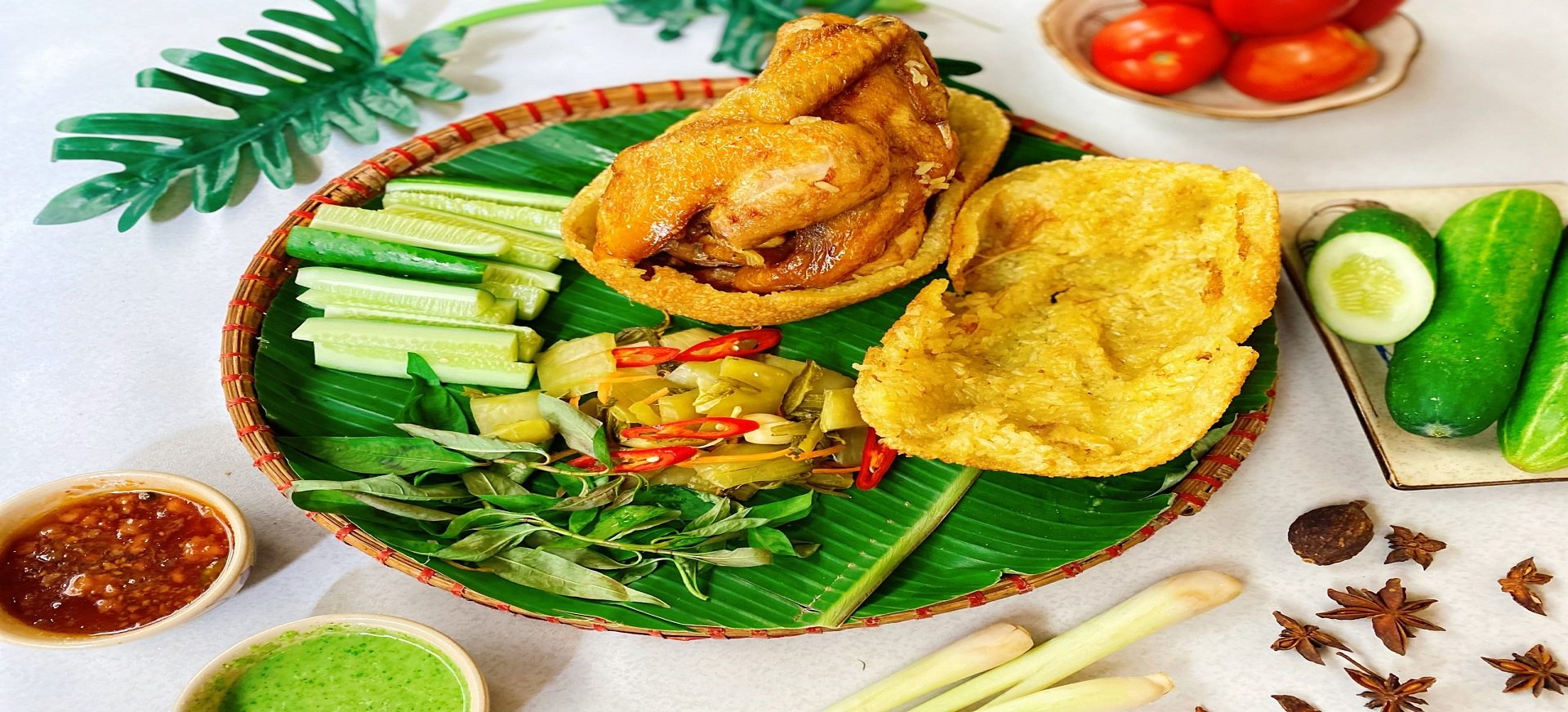 Gà bó xôi Hà Nội