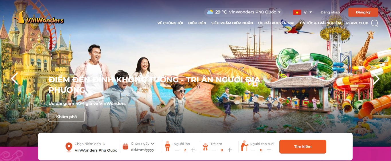 Giá vé thủy cung Phú Quốc Đặt vé VinWonders Phú Quốc tại website chính thức