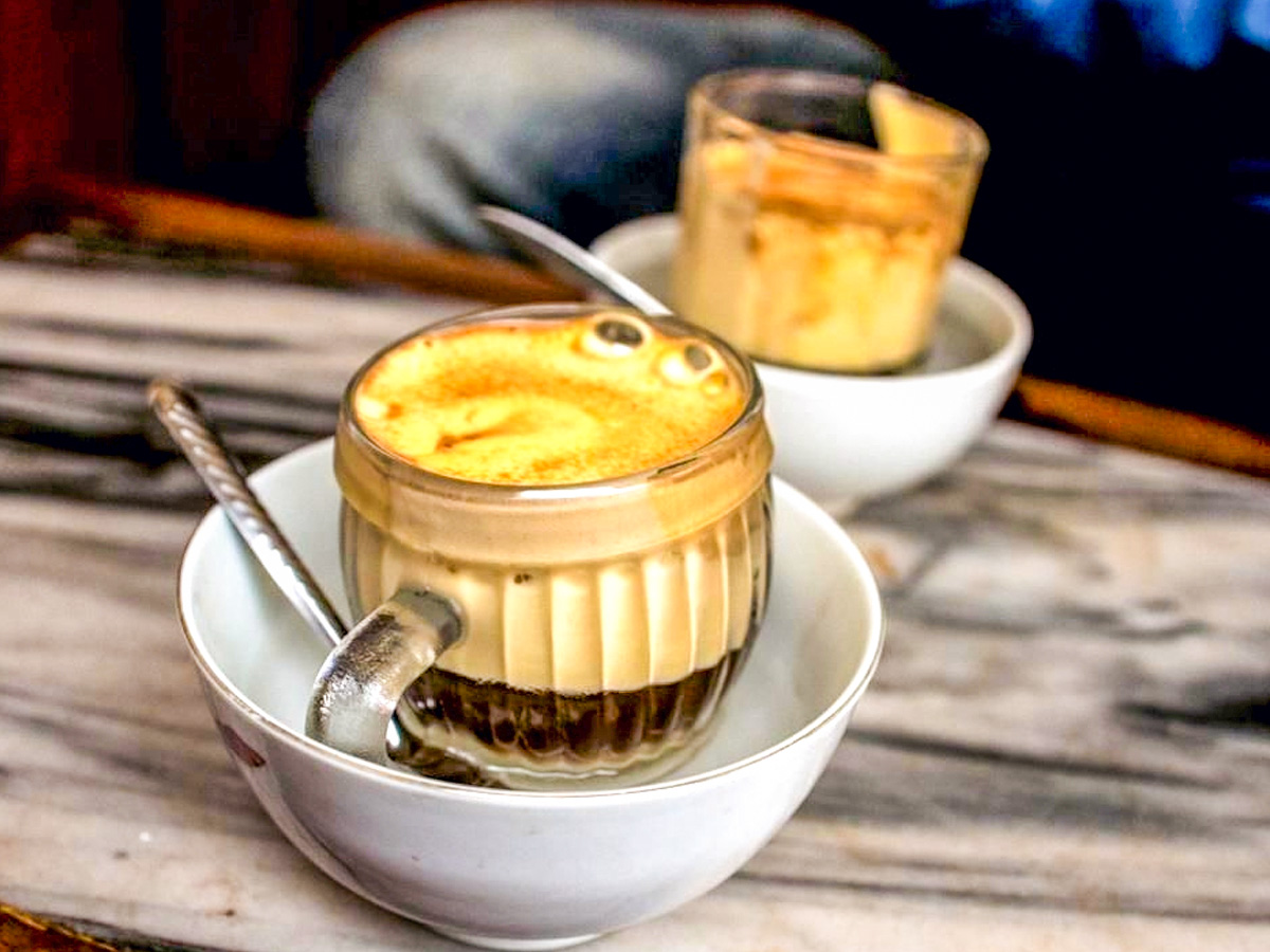 Savor an egg coffee amidst Hanoi weather in January (Source: Collected)