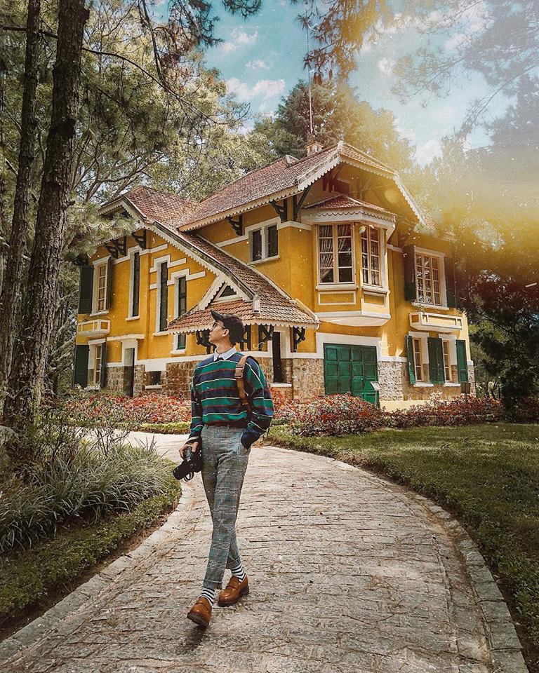 Góc chụp ảnh ấn tượng tại Dinh 1 Đà Lạt