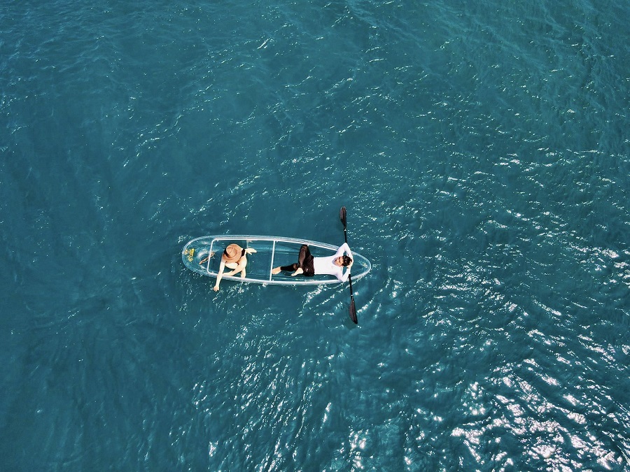 Khung cảnh nên thơ tại biển Hòn Tranh