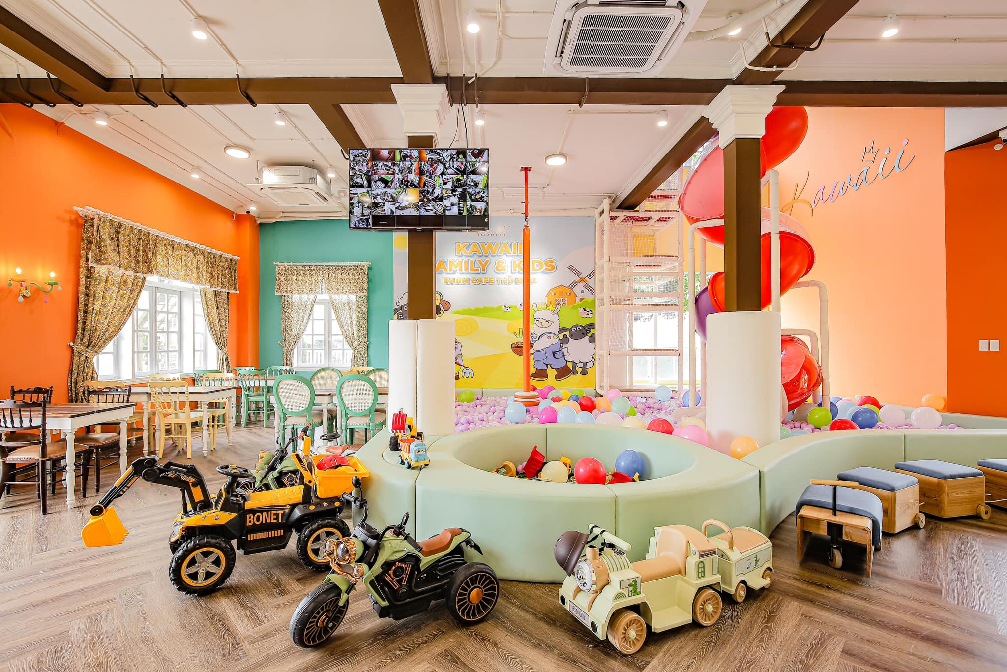 khu vui chơi trẻ em Thủ Đức Kawaii Family & Kids Farm Cafe Thủ Đức