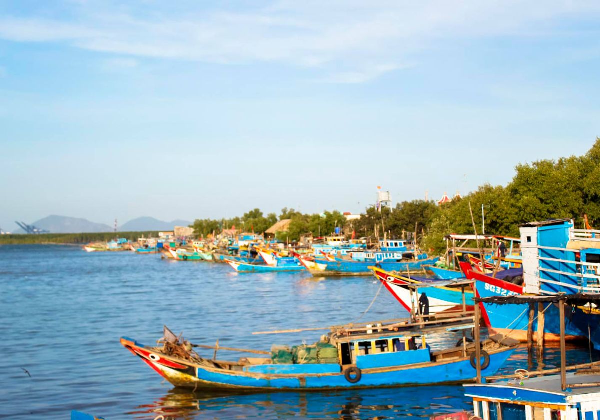 Khung cảnh yên bình tại đảo Thạnh An