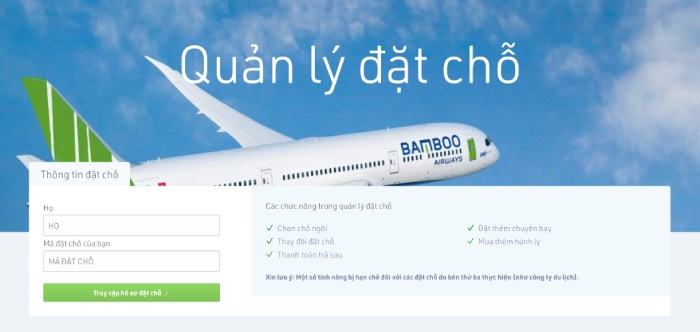 Điền thông tin theo hướng dẫn