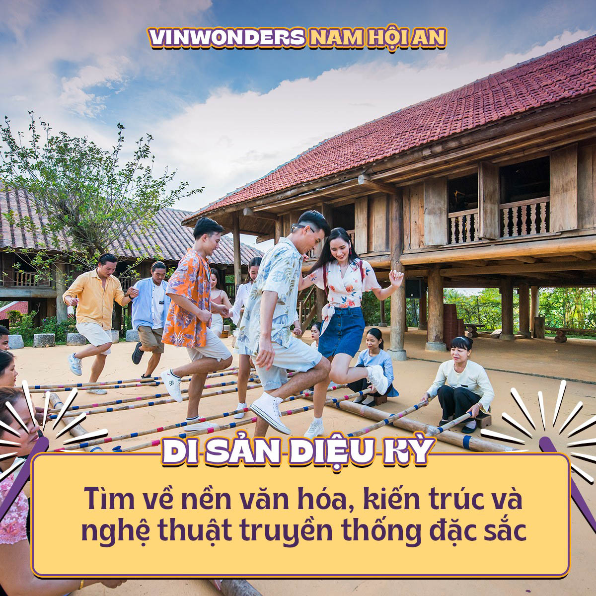 Trải nghiệm các trò chơi dân gian tại VinWonders