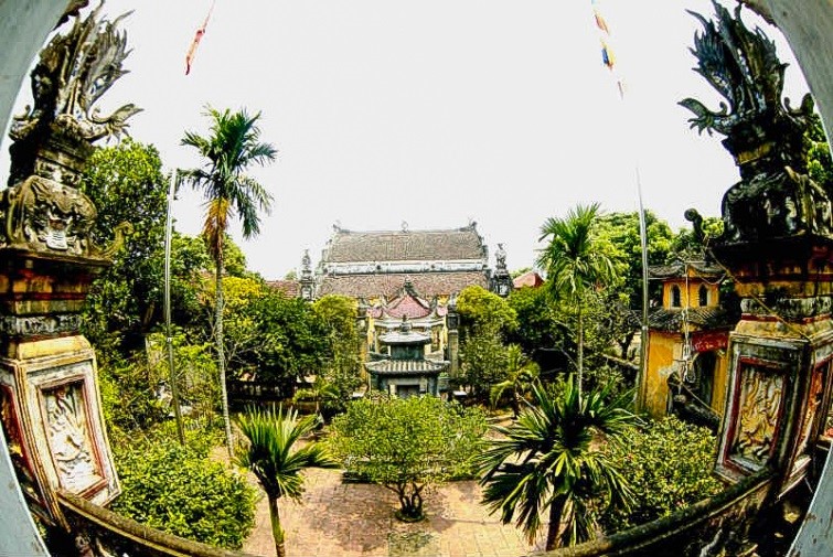Cảnh quan chùa Phúc Duệ nổi tiếng ở Làng Cựu