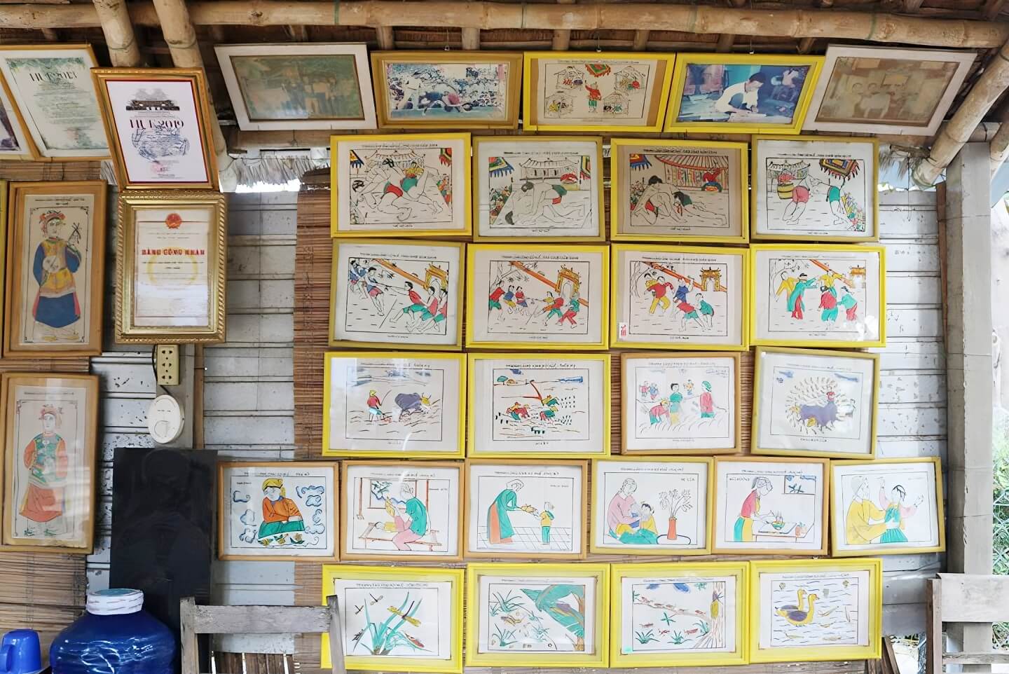 Mỗi bức tranh mộc bản đều có nội dung và ý nghĩa khác nhau