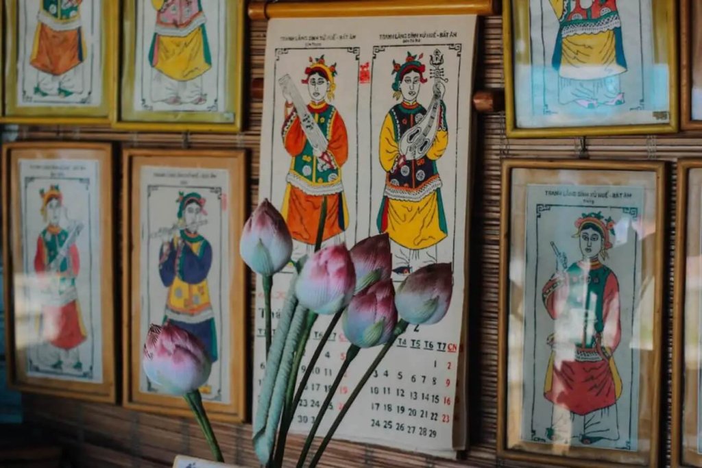 Những bức tranh mộc bản đặc sắc tại làng Sình