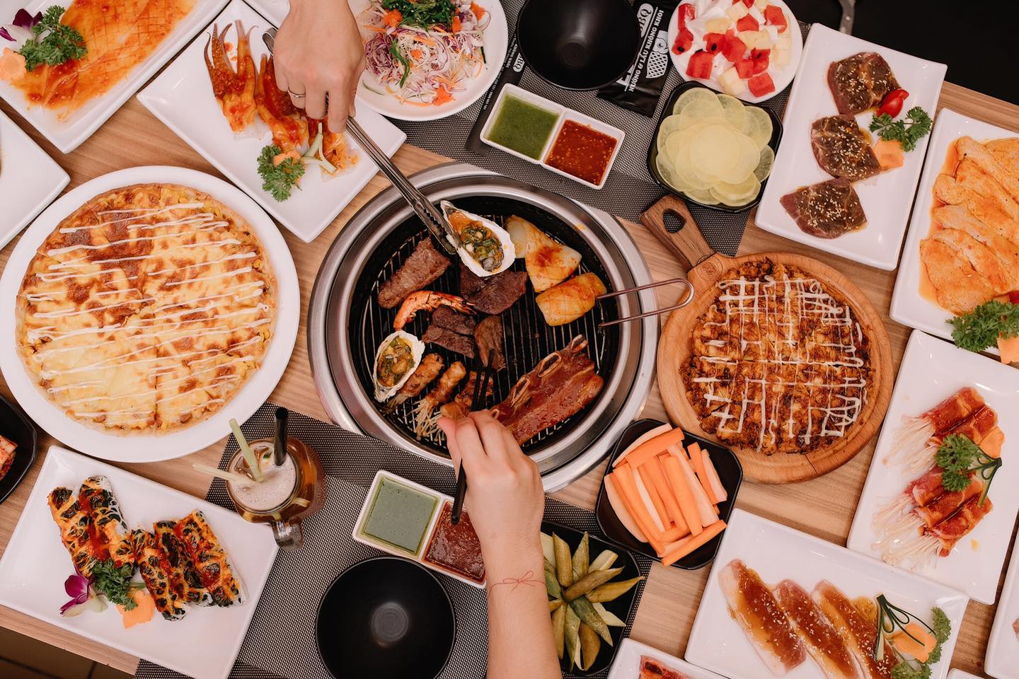 Nướng thỏa thích với nguyên liệu tươi ngon 