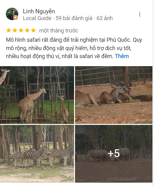 Reviews of Vinpearl Safari Phu Quoc