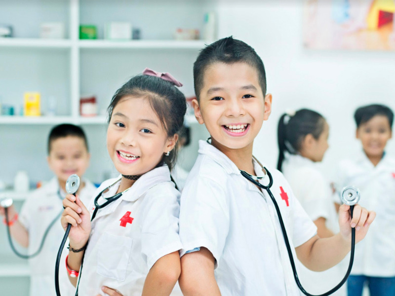 Các bé sẽ được tham gia vào nhiều trò chơi hướng nghiệp thú vị tại VinKE 