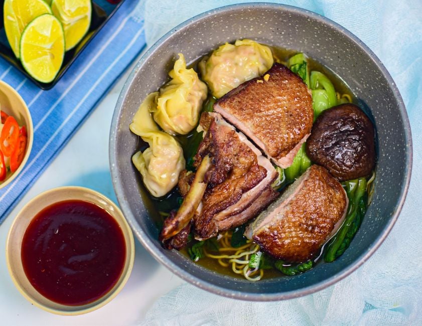 lunch in Saigon mi vit tiem in Chinatown Saigon