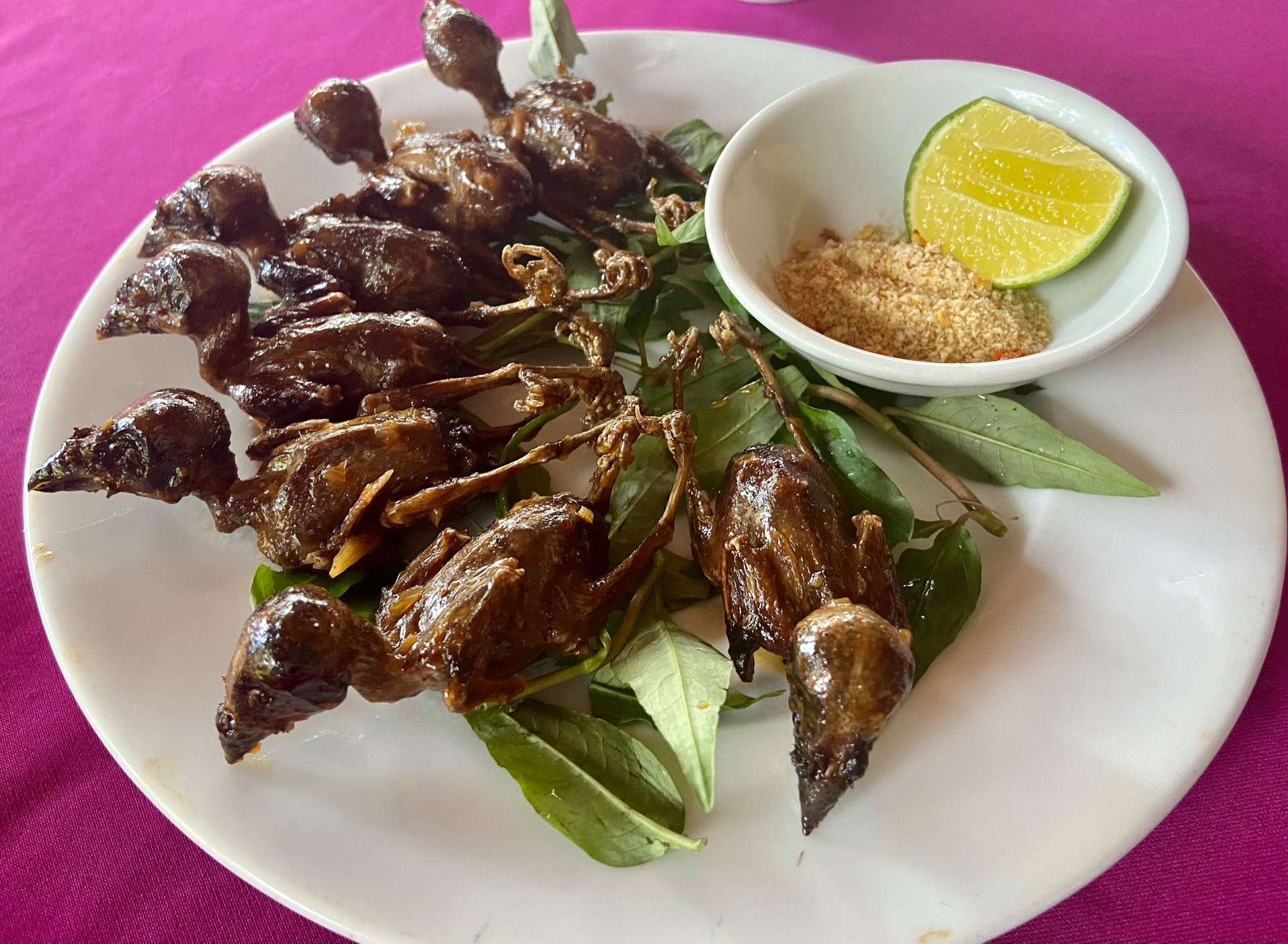 Chim mía nướng thơm, ngon tại Quảng Ngãi