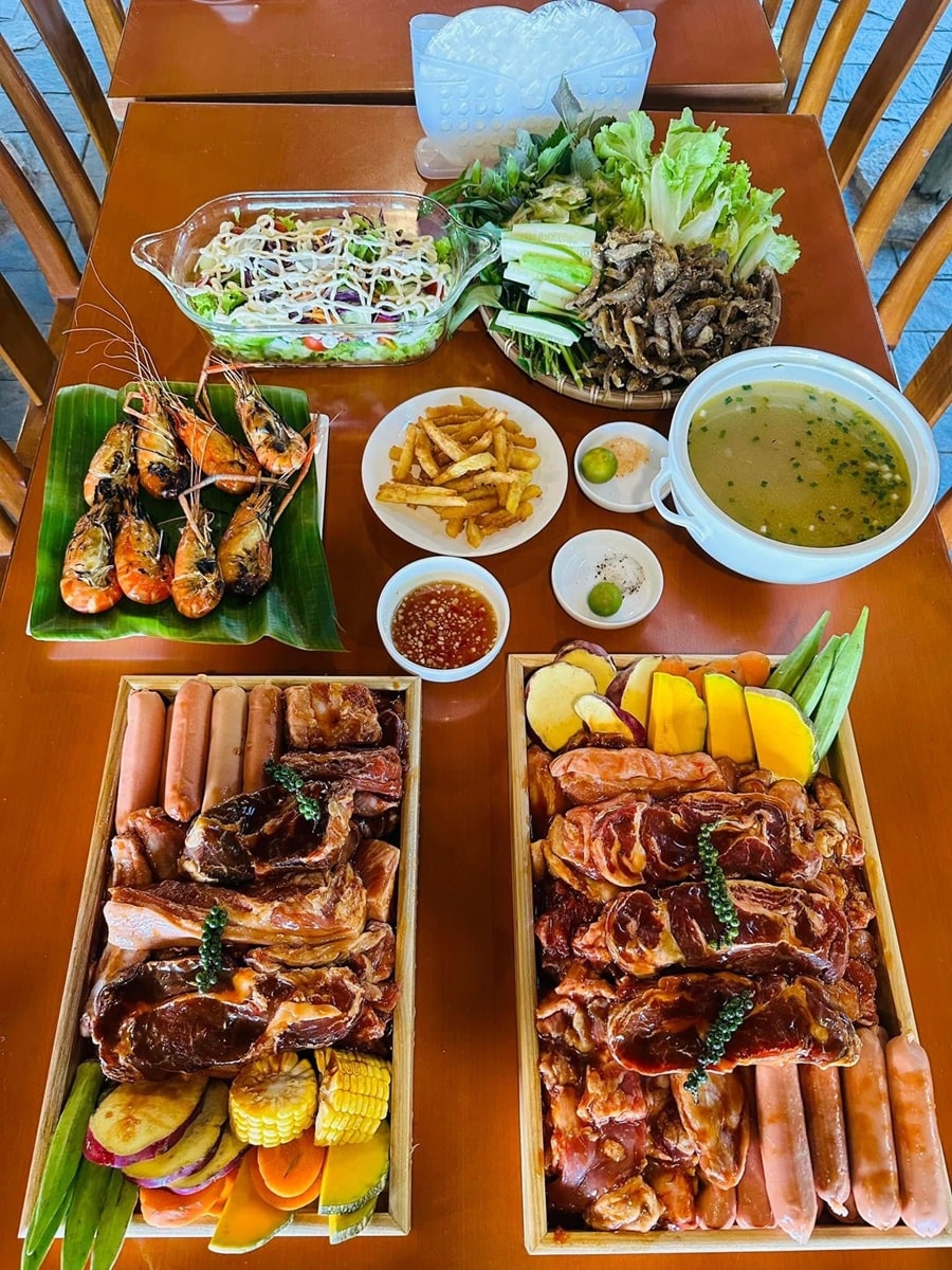 Món ngon tại khu du lịch Long Phước