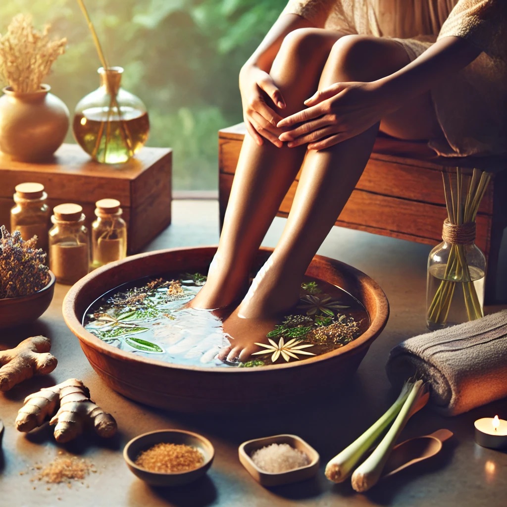 Massage Hàn Quốc Ngâm chân thảo dược