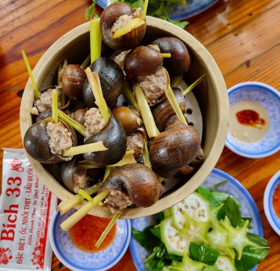 Ốc nhồi thịt 33 Đà Lạt Cô Bích ngon trứ danh