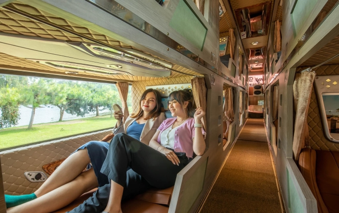 Di chuyến từ Hà Nội đến Phan Thiết bằng xe giường nằm