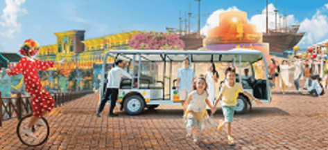 Trải nghiệm hành trình đầy thú vị với xe buggy tại VinWonders Nam Hội An