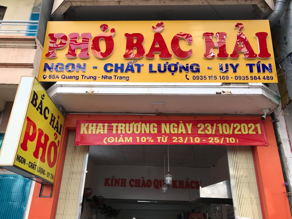 Thưởng thức tô phở Bắc chính hiệu tại Nha Trang, quán Phở Bắc Hải là lựa chọn tuyệt vời